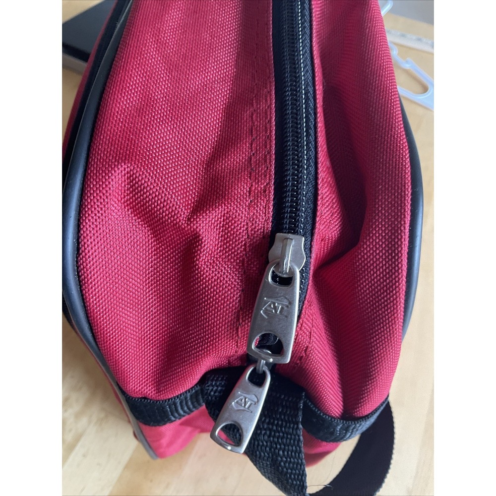 American Tourister Carry On Shoulder Travel Overnight Shoulder Bag Airline Red - Picture 8 of 11